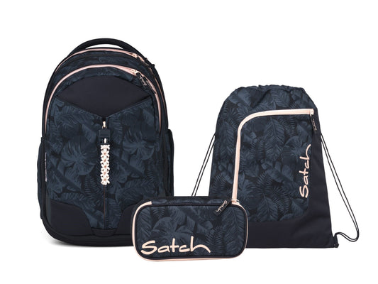 Schulrucksack-Set MATCH Midnight Jungle 3-teilig