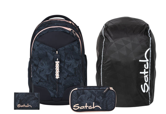 Schulrucksack-Set MATCH Midnight Jungle 4-teilig