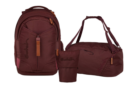 Schulrucksack-Set MATCH Nordic Ruby 3-teilig