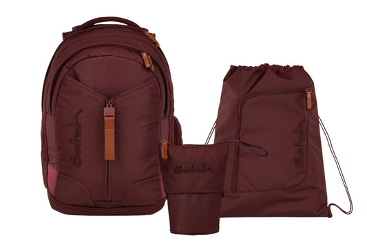 Schulrucksack-Set MATCH Nordic Ruby 3-teilig