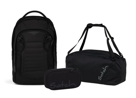Schulrucksack-Set MATCH PLUS Blackjack 3-teilig