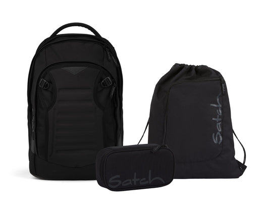 Schulrucksack-Set MATCH PLUS Blackjack 3-teilig