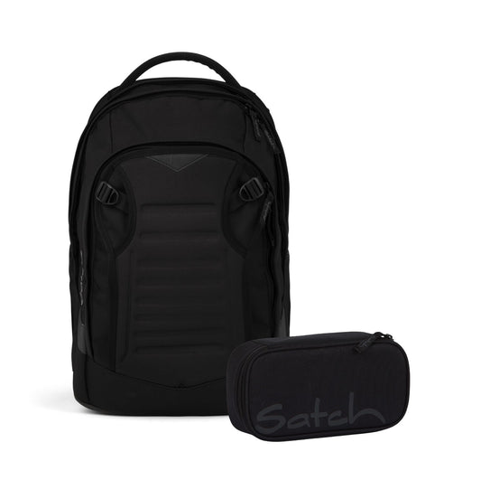 Schulrucksack-Set MATCH PLUS Blackjack 2-teilig