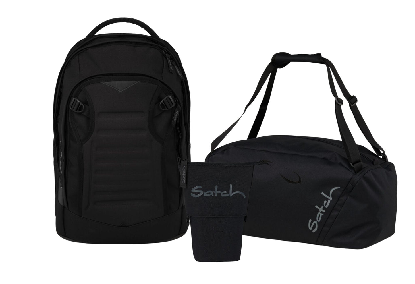 Schulrucksack-Set MATCH PLUS Blackjack 3-teilig