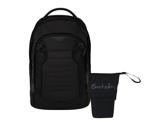 Schulrucksack-Set MATCH PLUS Blackjack 2-teilig