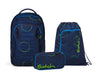 Schulrucksack-Set MATCH PLUS Blue Tech 3-teilig