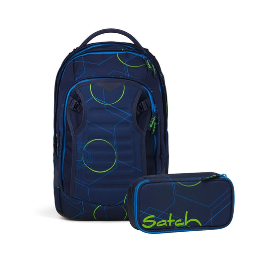 Schulrucksack-Set MATCH PLUS Blue Tech 2-teilig