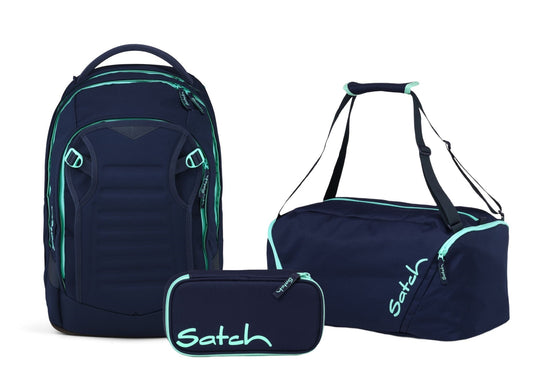 Schulrucksack-Set MATCH PLUS Ocean Mint 3-teilig