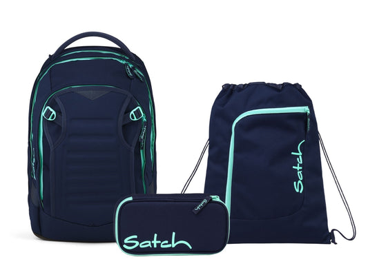 Schulrucksack-Set MATCH PLUS Ocean Mint 3-teilig