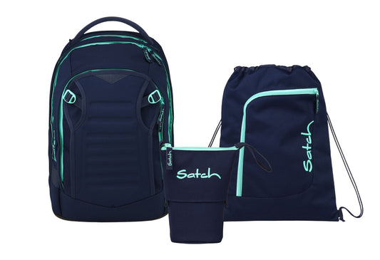 Schulrucksack-Set MATCH PLUS Ocean Mint 3-teilig