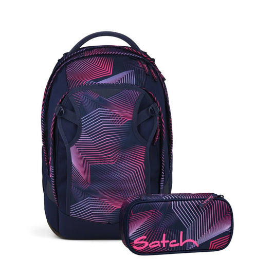 Schulrucksack-Set MATCH PLUS Seismic Pink 2-teilig