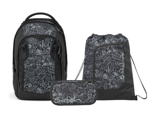 Schulrucksack-Set MATCH PLUS Street Ink 3-teilig