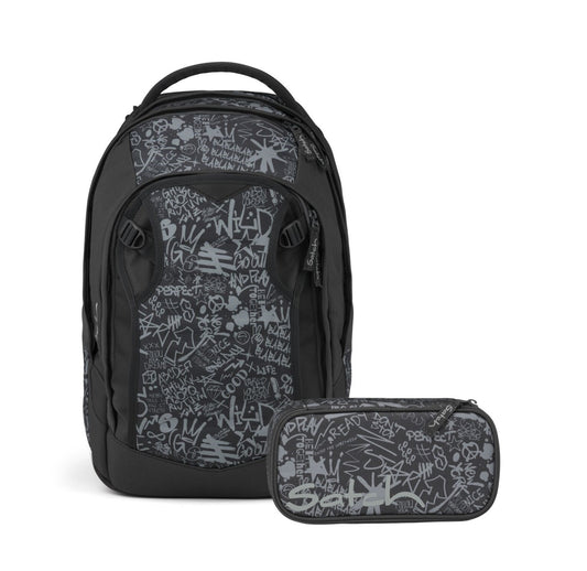 Schulrucksack-Set MATCH PLUS Street Ink 2-teilig