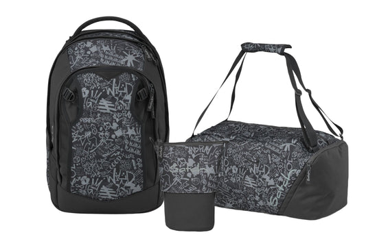 Schulrucksack-Set MATCH PLUS Street Ink 3-teilig