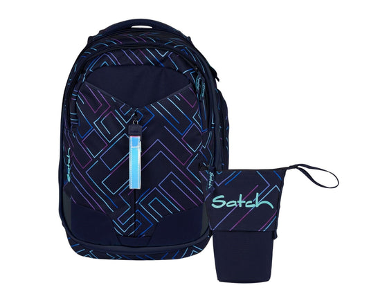 Schulrucksack-Set MATCH Purple Laser 2-teilig