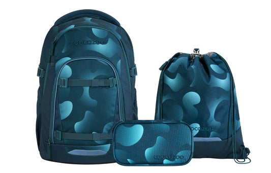 Schulrucksack-Set MATE Aqua Flow 3-teilig