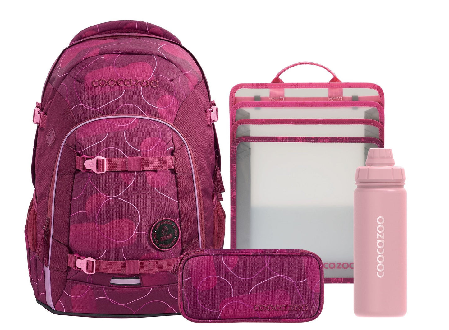 Schulrucksack-Set MATE Berry Bubbles 4-teilig