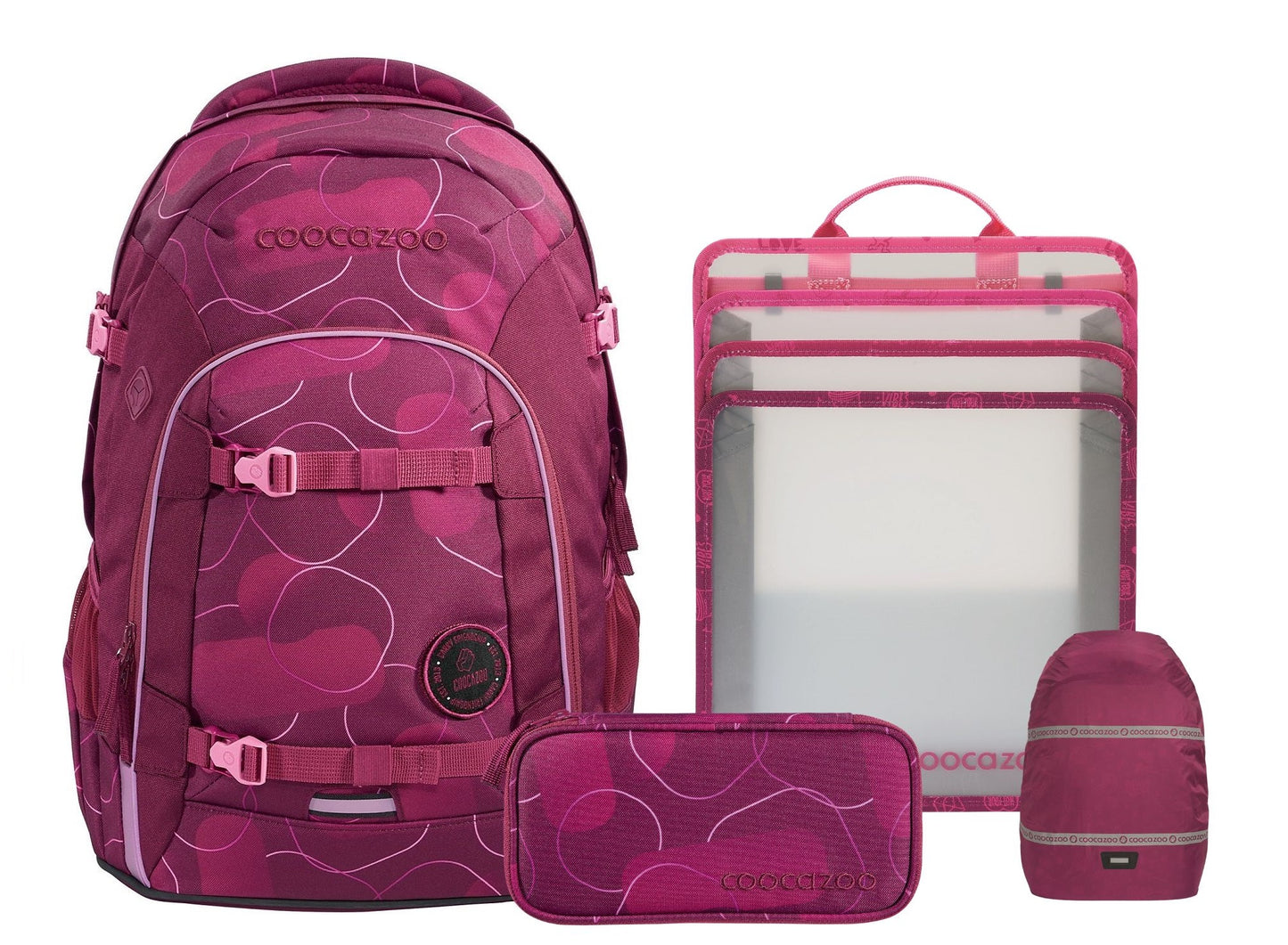 Schulrucksack-Set MATE Berry Bubbles 4-teilig