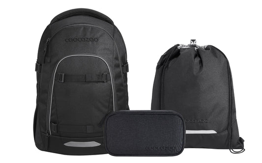 Schulrucksack-Set MATE Black Coal 3-teilig