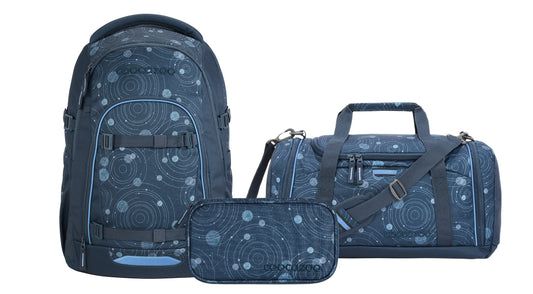 Schulrucksack-Set MATE Blue Orbit 3-teilig