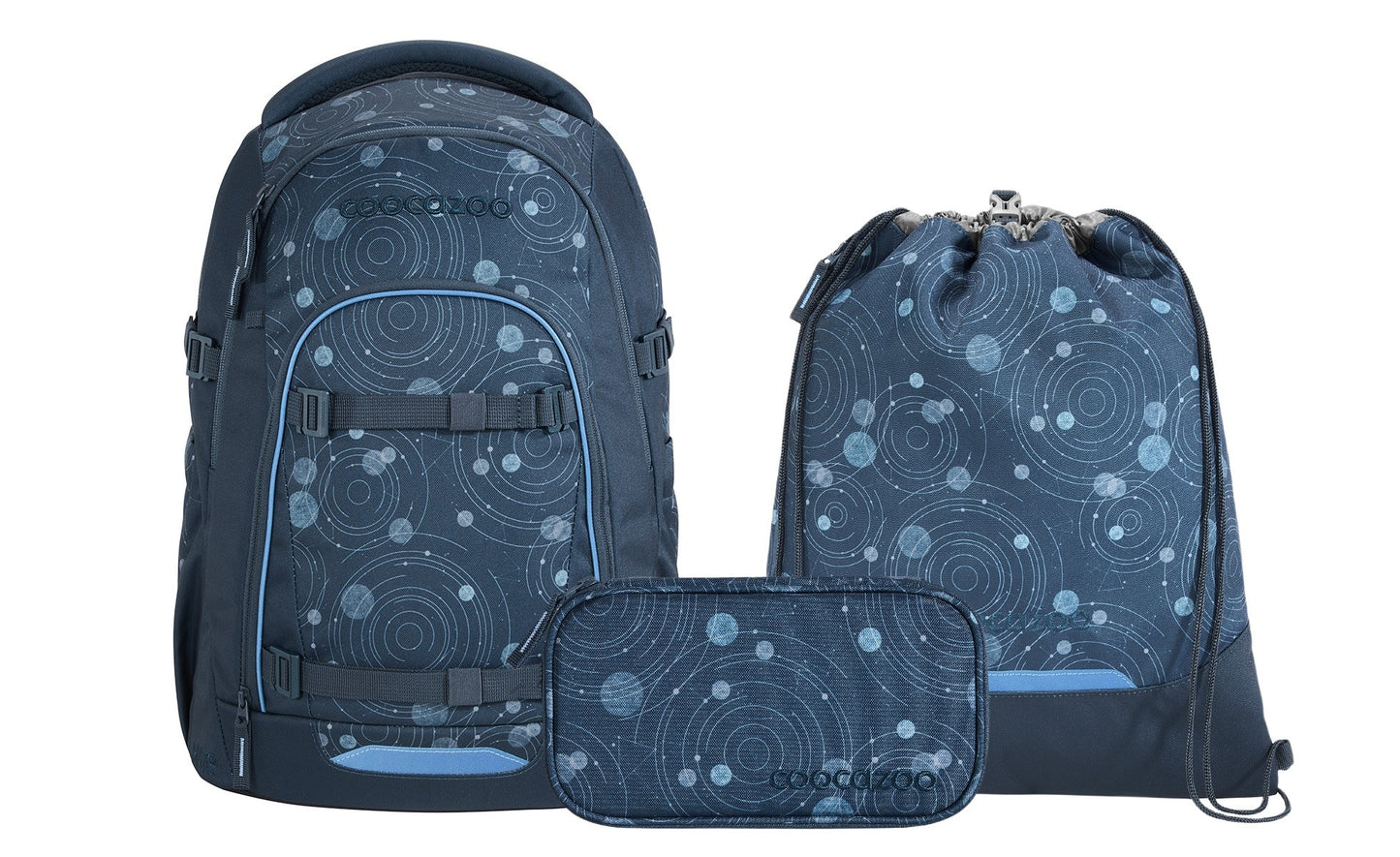 Schulrucksack-Set MATE Blue Orbit 3-teilig