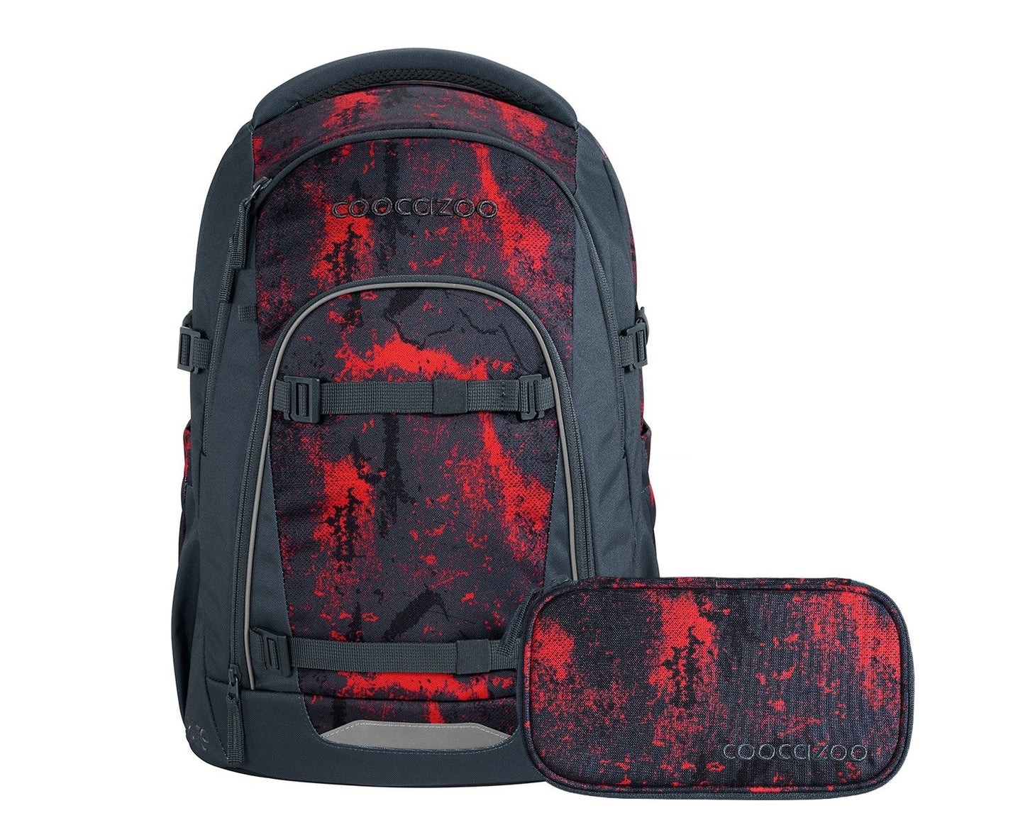 Schulrucksack-Set MATE Broken Black 2-teilig