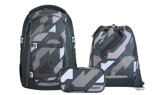 Schulrucksack-Set MATE Dark Race 3-teilig