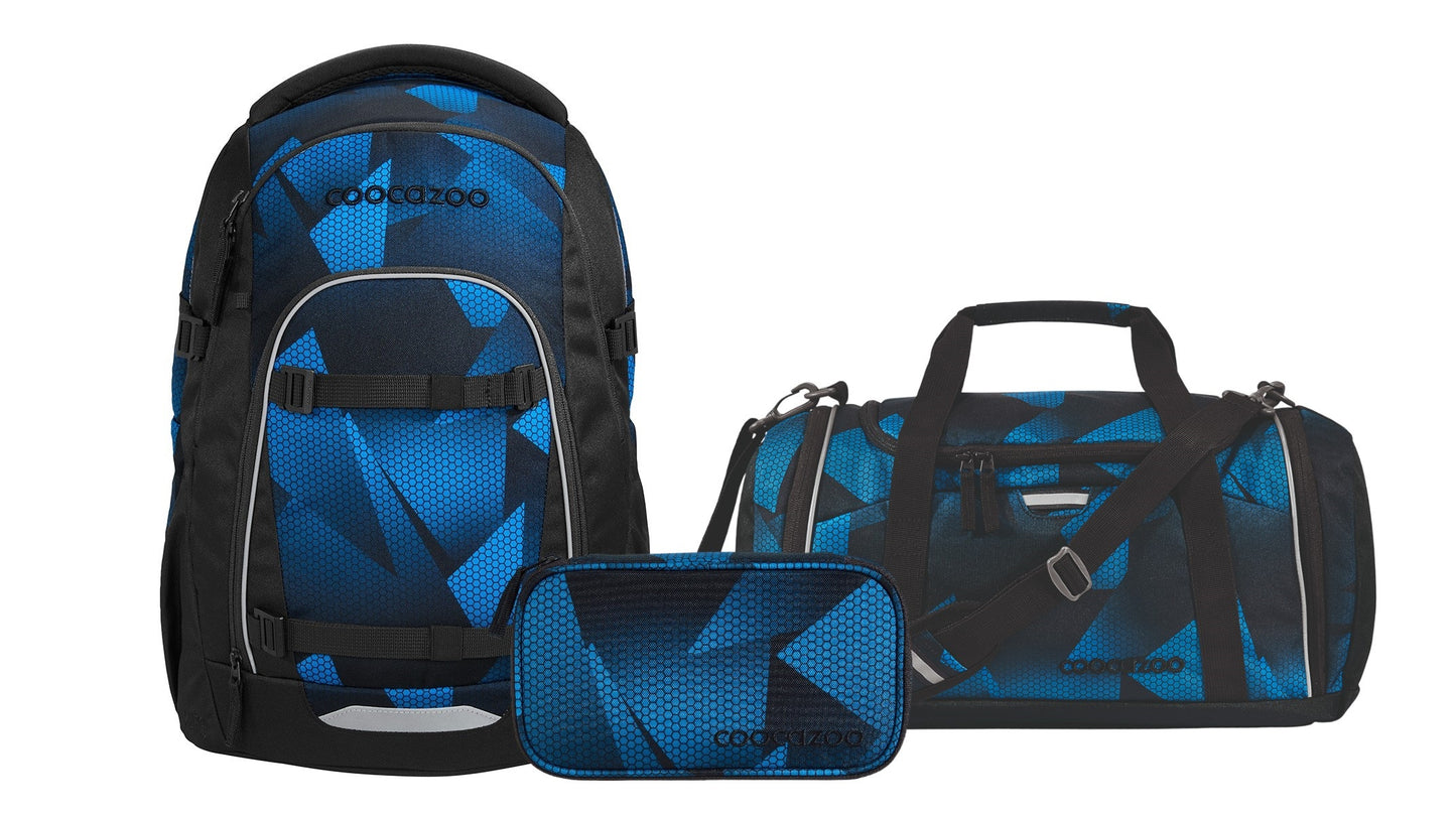 Schulrucksack-Set MATE Electric Ice 3-teilig