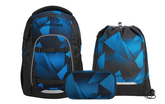 Schulrucksack-Set MATE Electric Ice 3-teilig