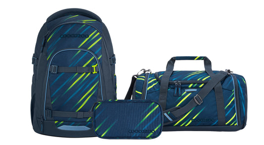 Schulrucksack-Set MATE Fast Lime 3-teilig