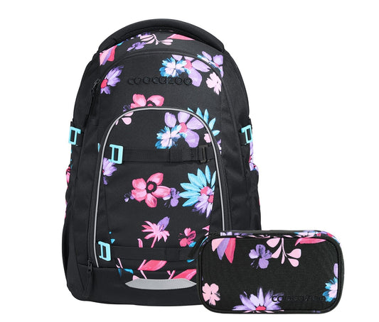 Schulrucksack-Set MATE Floral Artnight 2-teilig