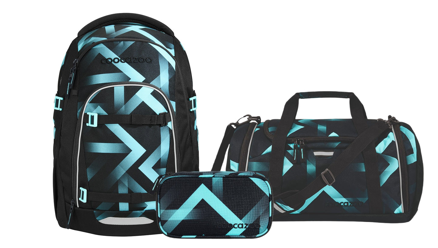 Schulrucksack-Set MATE Laser Lights 3-teilig