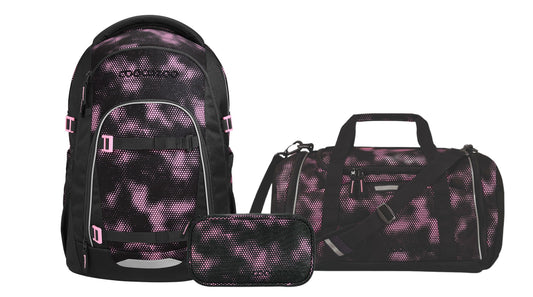 Schulrucksack-Set MATE Pink Illusion 3-teilig
