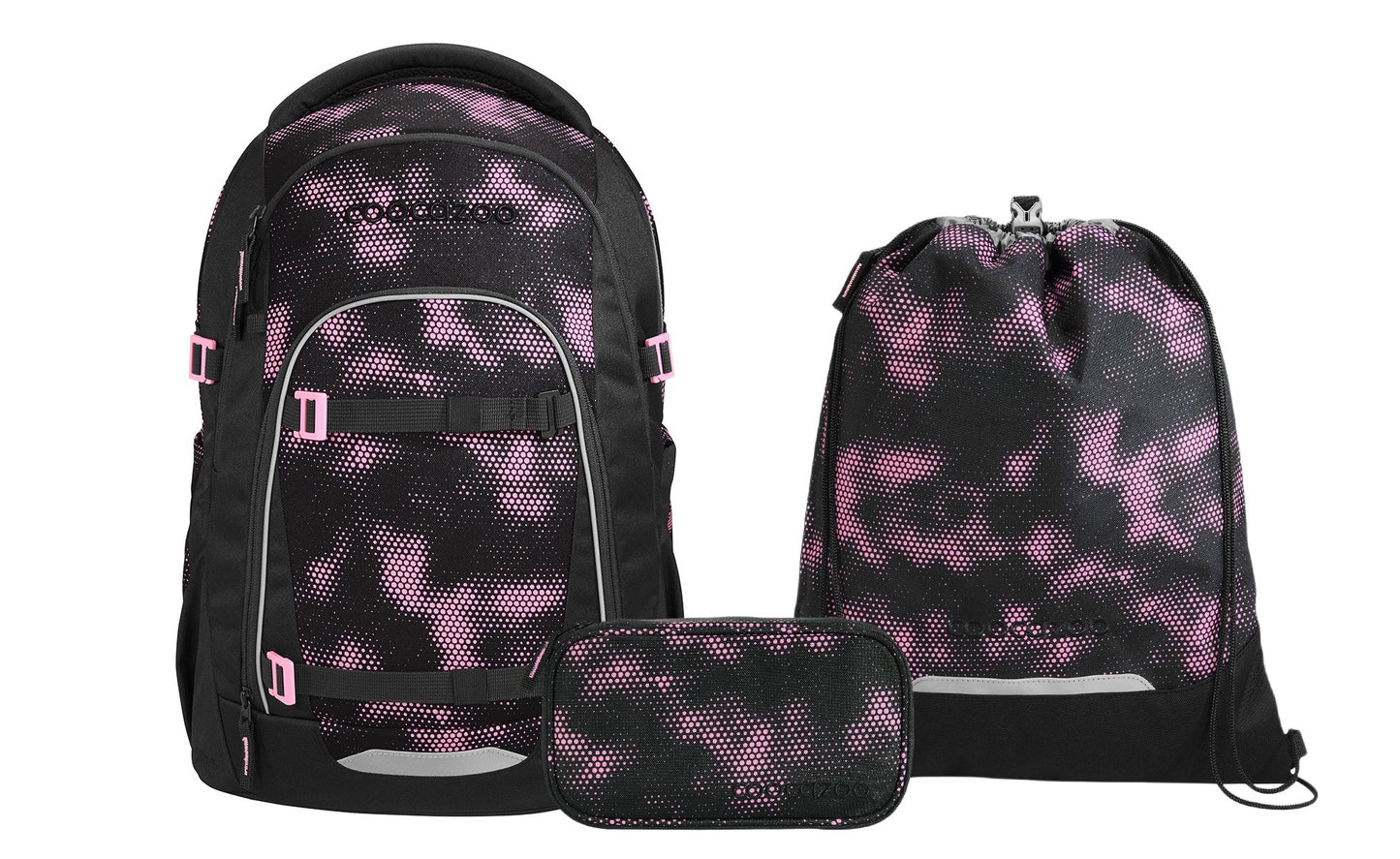 Schulrucksack-Set MATE Pink Illusion 3-teilig