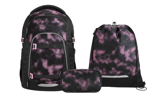 Schulrucksack-Set MATE Pink Illusion 3-teilig
