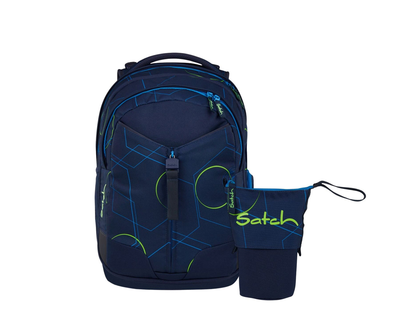 Schulrucksack-Set MATCH Blue Tech 2-teilig