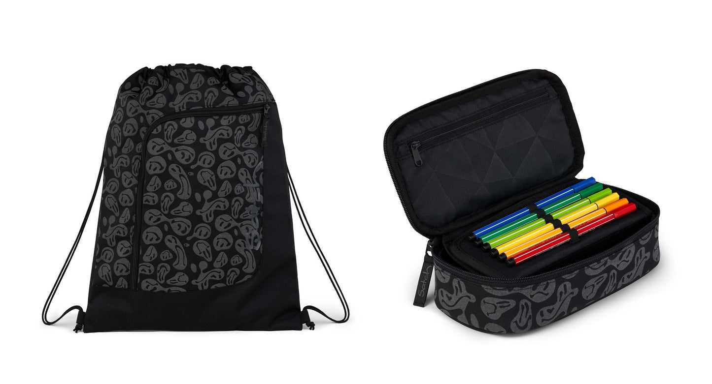 Schulrucksack-Set PACK Blurry Faces 4-teilig