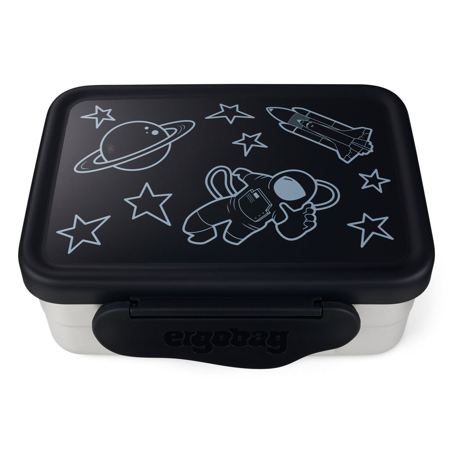 Edelstahl Brotdose Schwarz 2-teilig