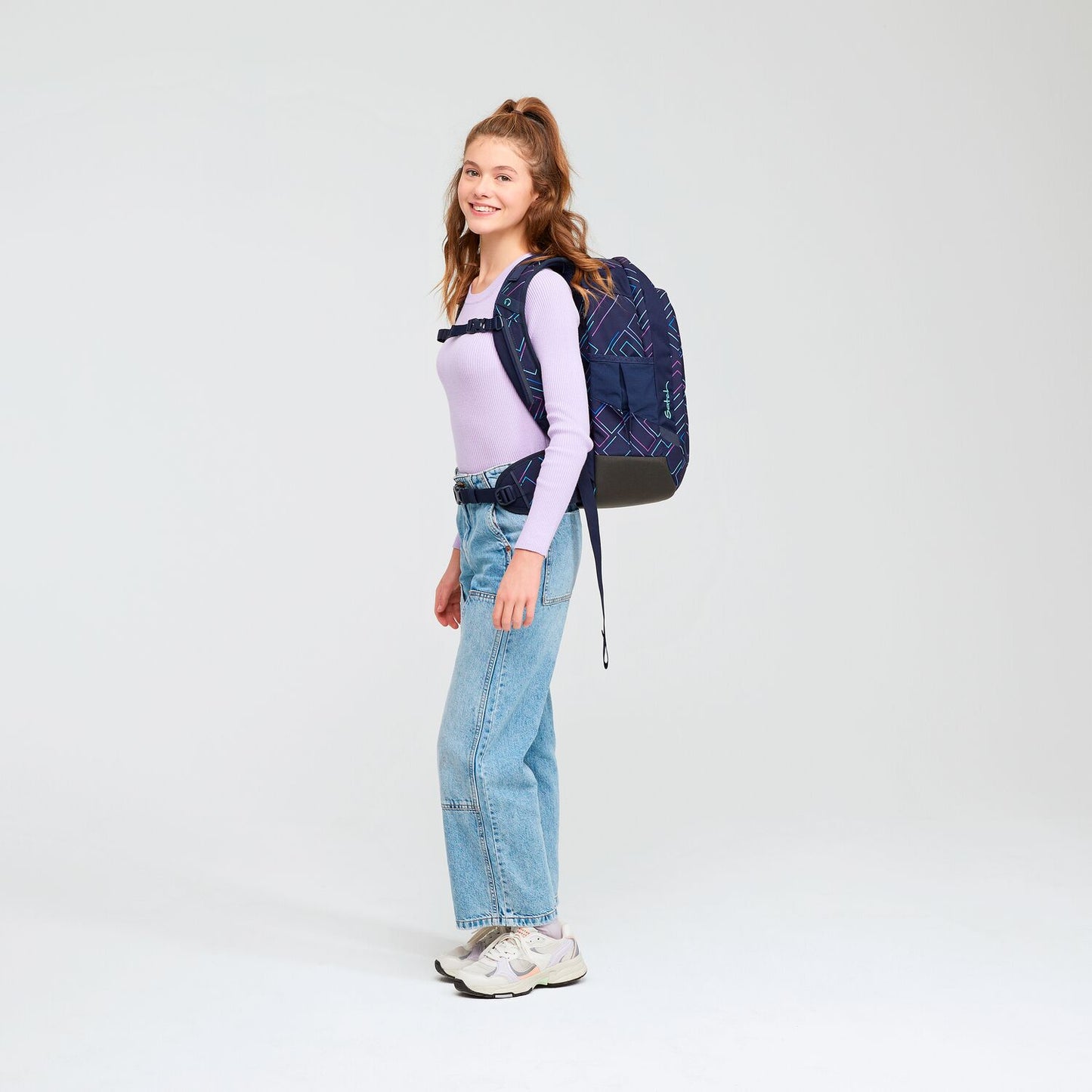 Schulrucksack-Set AIR Purple Laser 2-teilig, Kollektion 23/24