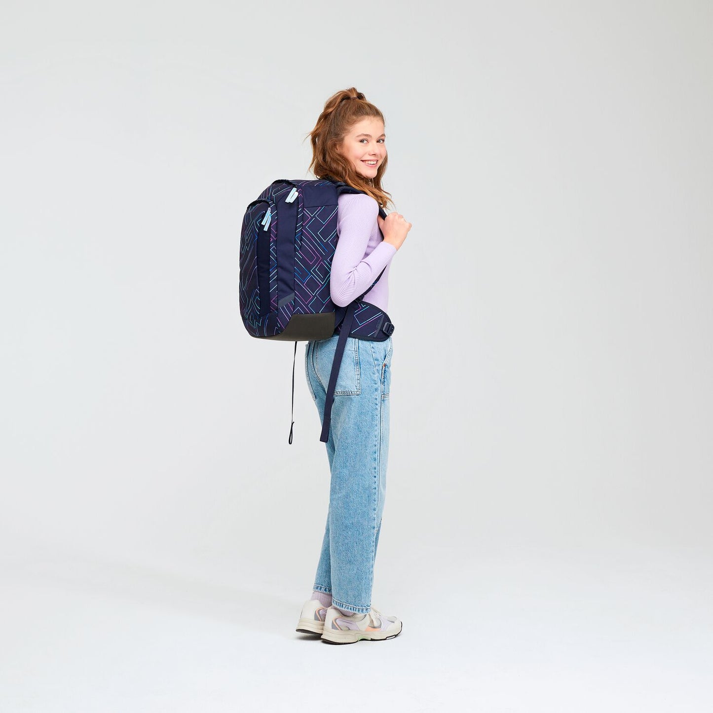 Schulrucksack-Set AIR Purple Laser 2-teilig, Kollektion 23/24