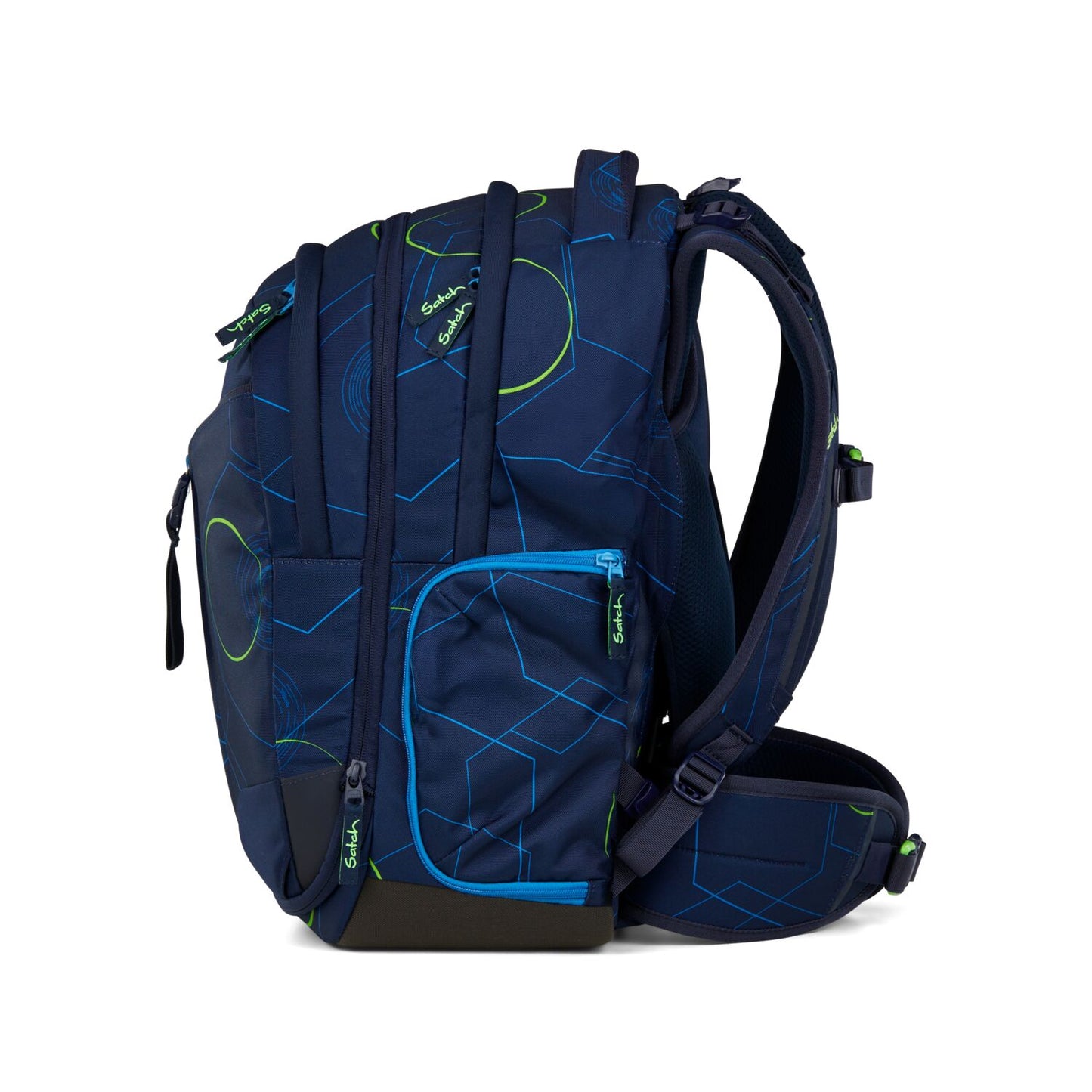 Schulrucksack-Set MATCH Blue Tech 4-teilig