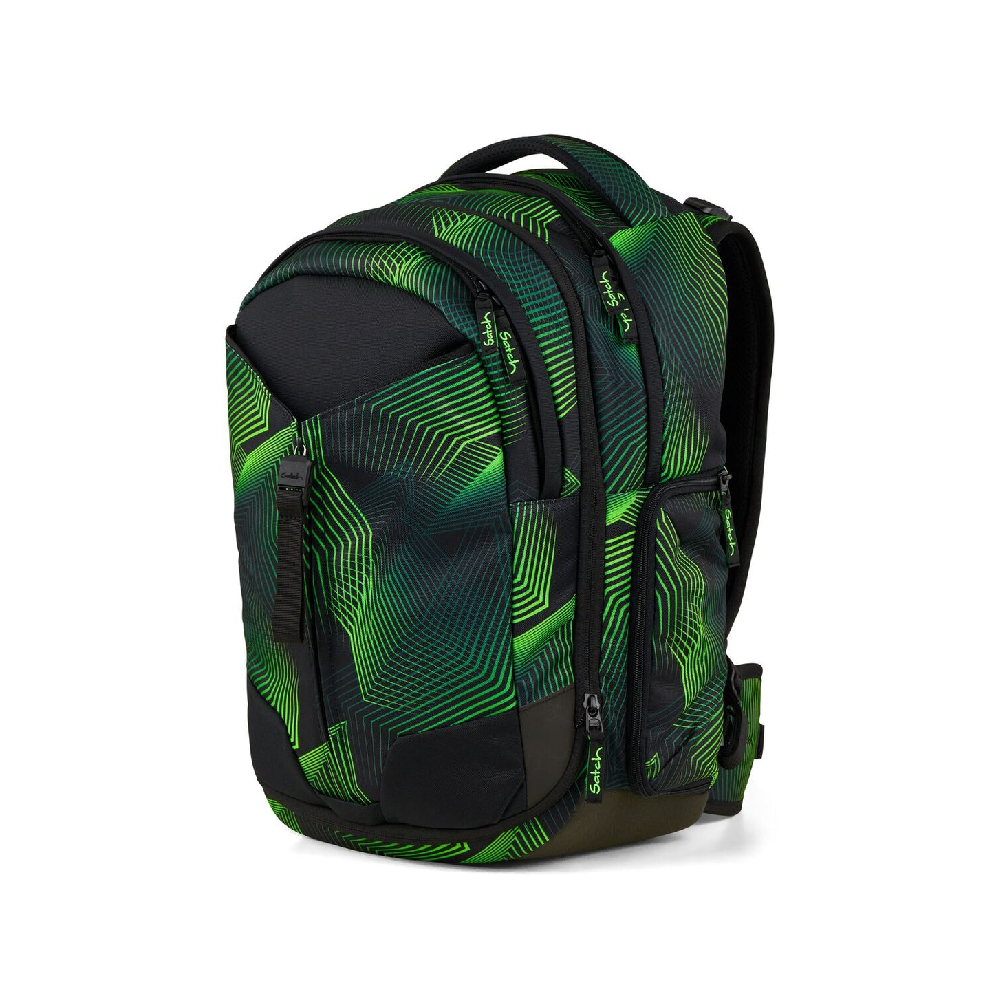 Schulrucksack-Set MATCH Seismic Green 3-teilig