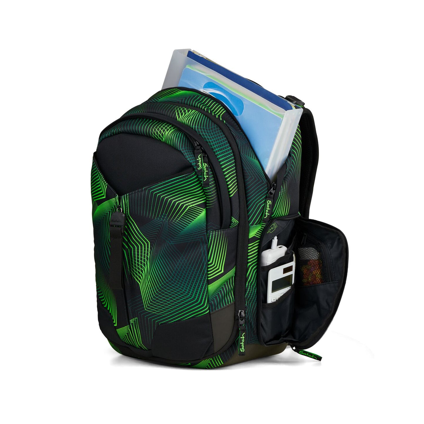 Schulrucksack-Set MATCH Seismic Green 3-teilig