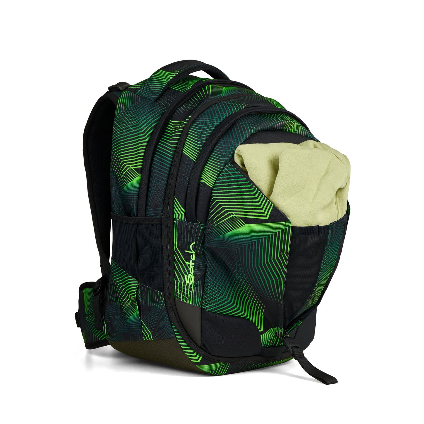 Schulrucksack-Set MATCH Seismic Green 3-teilig