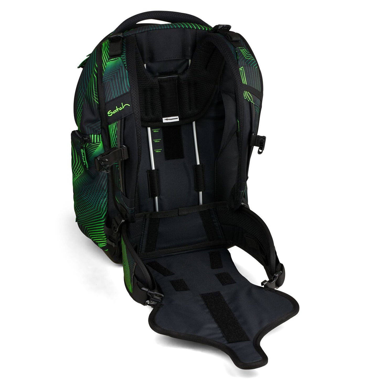 Schulrucksack-Set MATCH Seismic Green 3-teilig