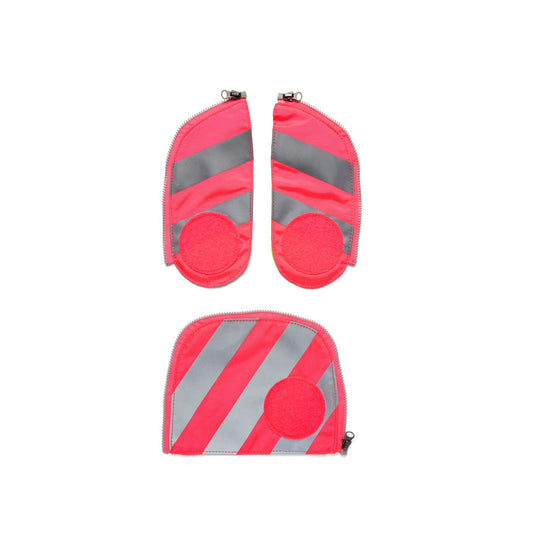 Fluo Zip-Set Pink mit Reflektorstreifen Sicherheits-Set