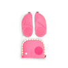 Fluo LED Zip-Set Pink Sicherheits-Set