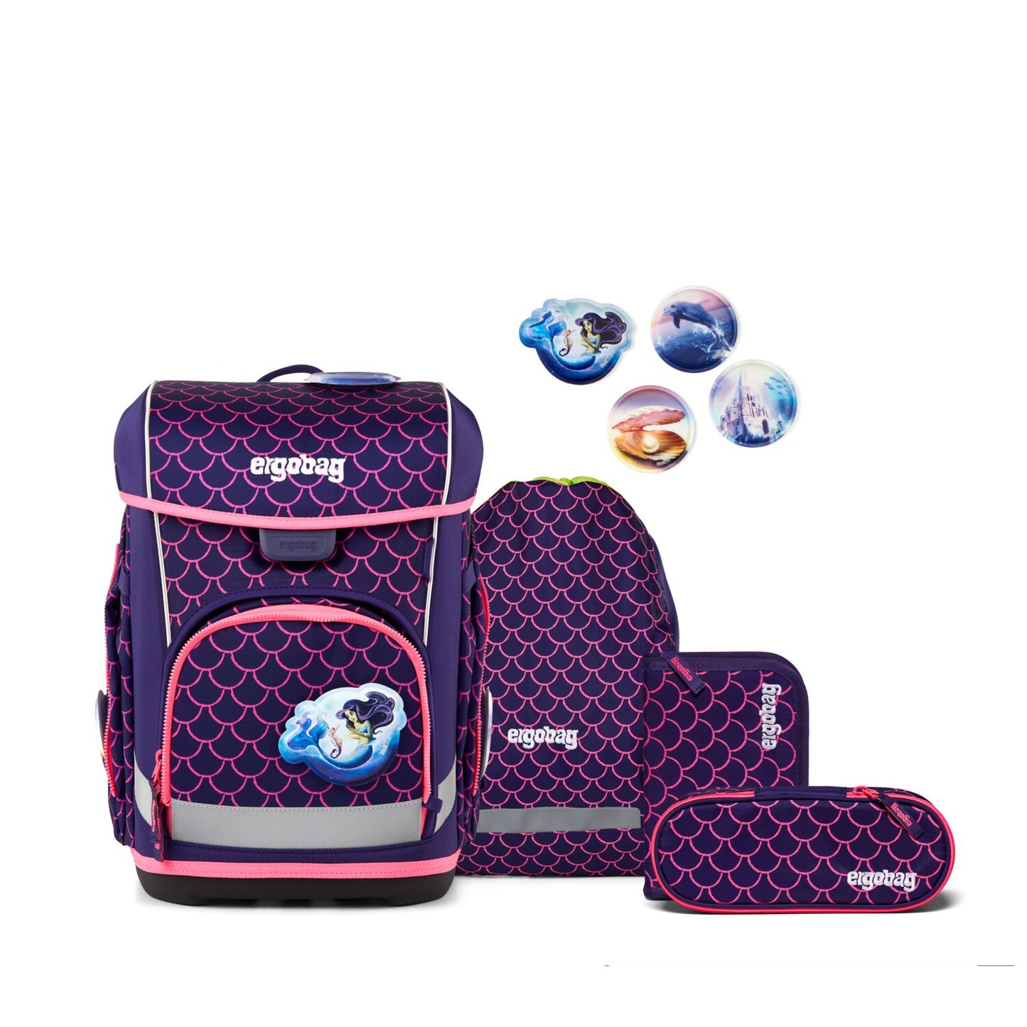 Schulranzen-Set CUBO LIGHT PerlentauchBär 5-teilig, 25/26