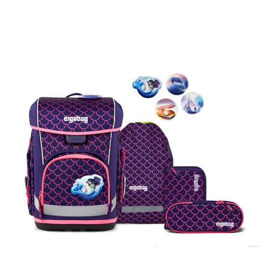 Schulranzen-Set CUBO LIGHT PerlentauchBär 5-teilig, 25/26