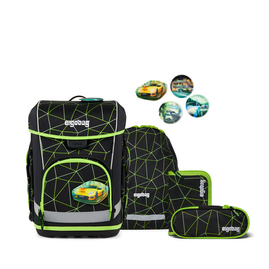 Schulranzen-Set CUBO LIGHT CyBär Race 5-teilig, 25/26